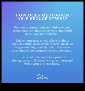 Centru calm: îmbrățișarea meditației pentru ameliorarea stresului