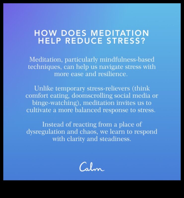 Centru calm: îmbrățișarea meditației pentru ameliorarea stresului